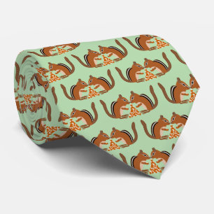 Corbata Cute Chipmunks Fall Wedding Patterned