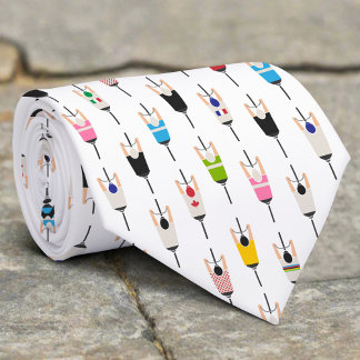 Corbata Cute Colorful National Cyclists Illustration Art