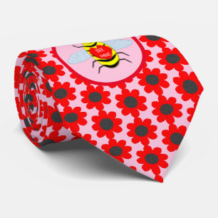 Corbata Cute Día de San Valentín Bee