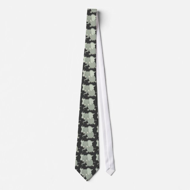 Corbata Cute Merry Personalizado Elephant Tie (Anverso)