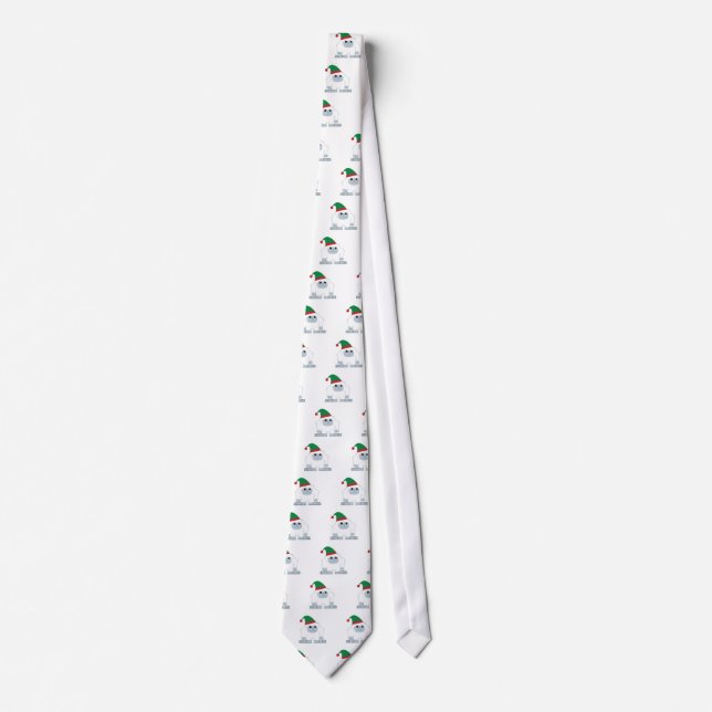 Corbata Cute Navidades Elf Yeti (Anverso)