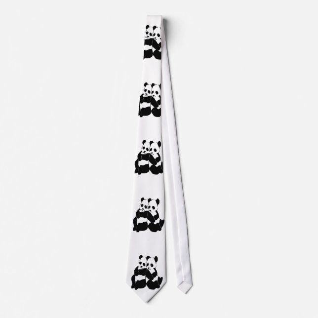 Corbata Cute Panda Bears (Anverso)