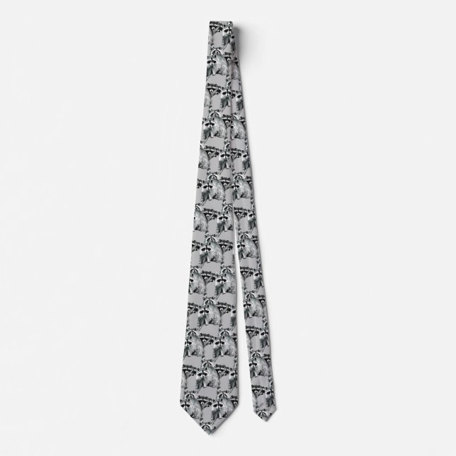 Corbata Cute Raccoon (Anverso)