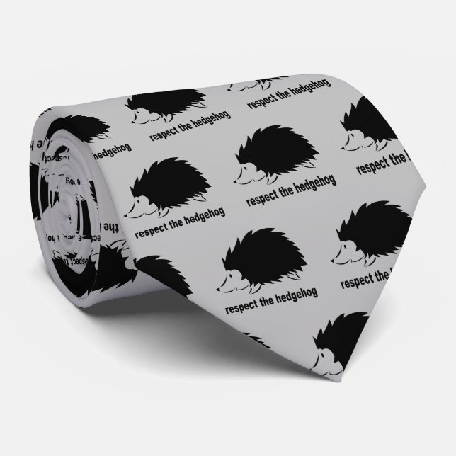Corbata Cute respeto al erizo (Enrollado)
