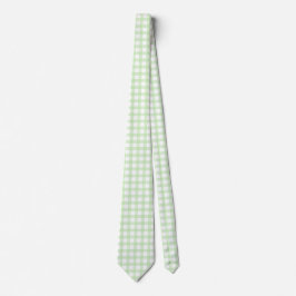 Corbata Cute Retro Green Gingham Plaid pattern