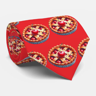Corbata Cute tiled cherry pie pattern