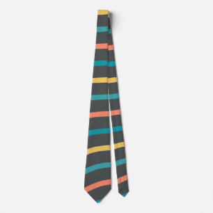 Corbata Cute Wavy Striped Ash