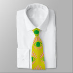 Corbata Cute Witchen Mistical Ojo Amarillo Verde Rosa<br><div class="desc">Cuta bruja mirada mística en los dedos amarillo,  rosa y verde del cuello</div>
