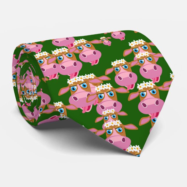 Corbata Cutícula rosa de vaca (Enrollado)