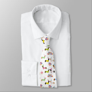Corbata Dachshund Birthday Tie