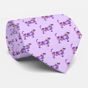 Corbata Dachshund Daxie Perro Silhouette Púrpura Lt Cuello