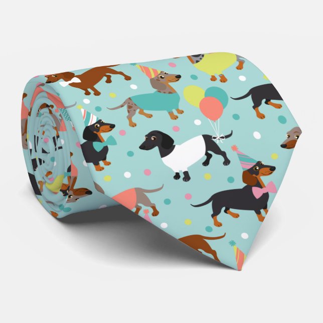 Corbata Dachshund Fiesta (Enrollado)