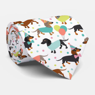 Corbata Dachshund Fiesta Neck Tie