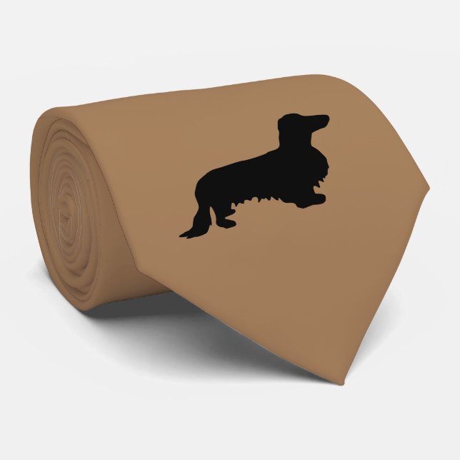 Corbata Dachshund Pelo Largo - Silueta 1 (Enrollado)
