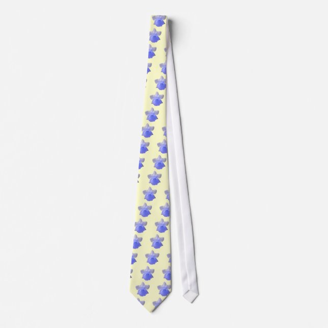 Corbata Daffodil Blue Floral Tie (Anverso)
