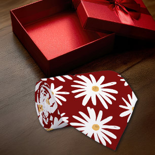 Corbata Daisies MaroonPersonalize Inicial