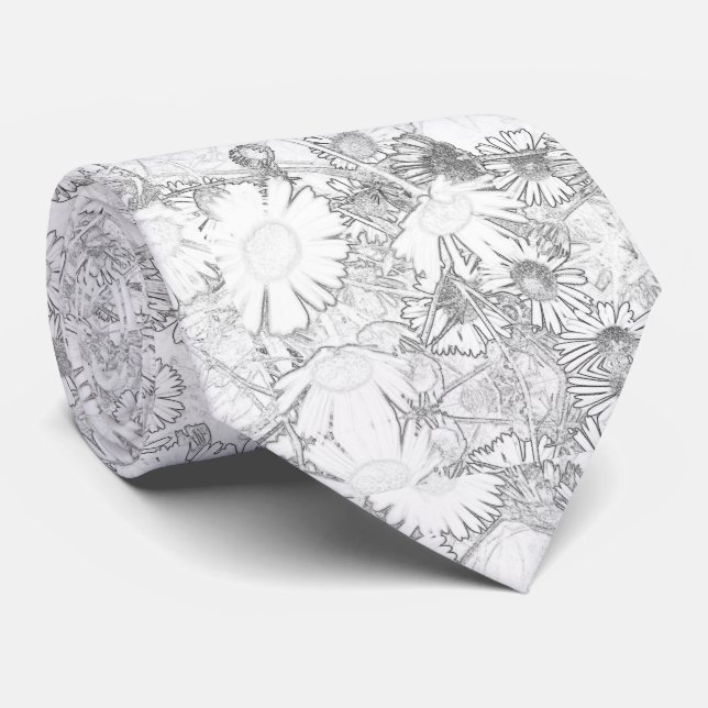 Corbata Daisies Neck Tie (Enrollado)