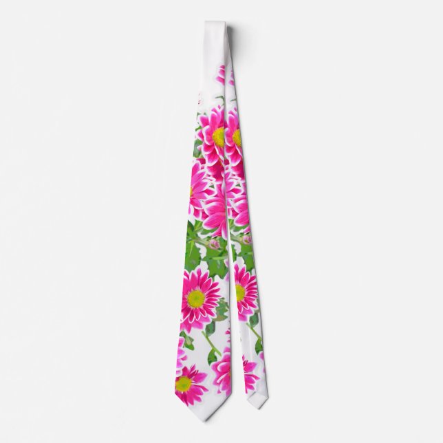 Corbata Daisies rosados / Asters Bouquet + tus ideas (Anverso)