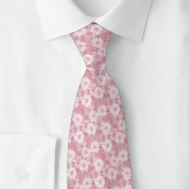 Corbata Daisy de Rosa Polvorienta