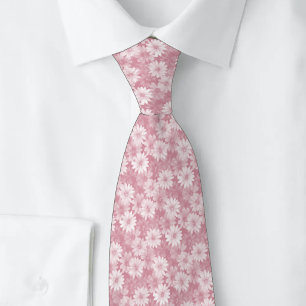 Corbata Daisy de Rosa Polvorienta