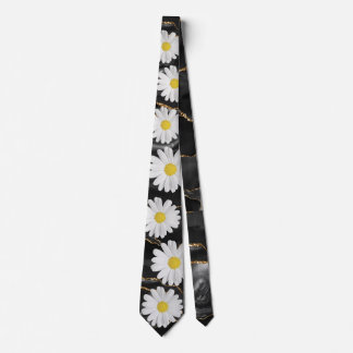 Corbata Daisy negro y oro