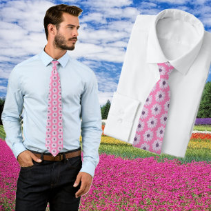 Corbata Daisy Pink Floral Tie