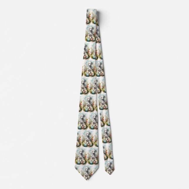 Corbata Dálmata con huevos de Pascua (Anverso)