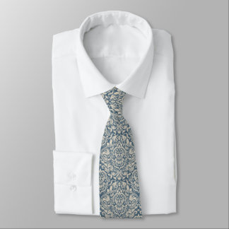 Corbata Damasco de Blue & Champagne