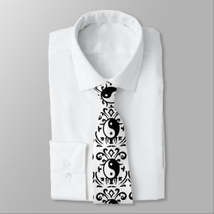 Corbata Damasco de Yin Yang