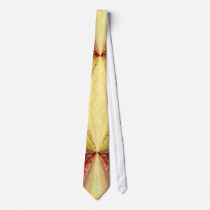Corbata Damasco rojo y dorado