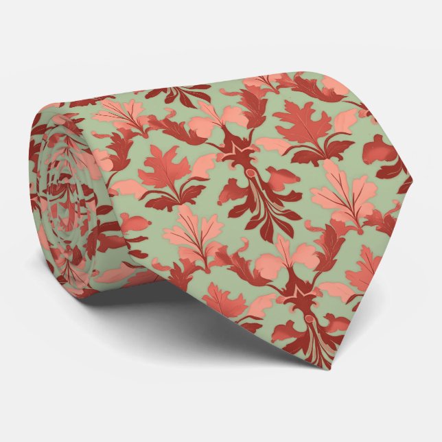 Corbata Damask Otoño (Enrollado)