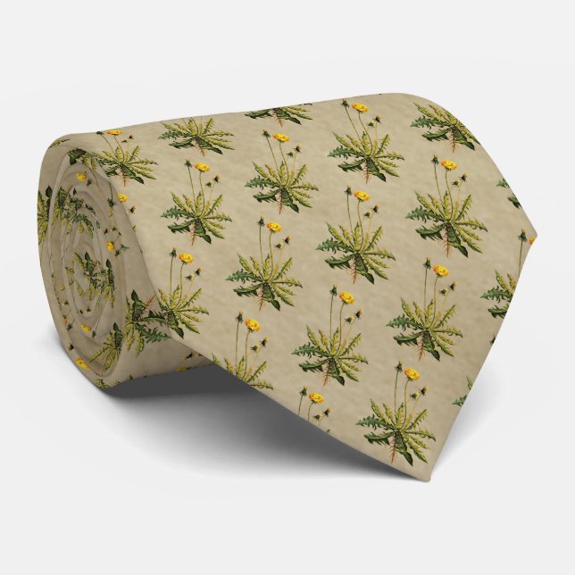 Corbata Dandelion Sobre Papel Antiguo (Enrollado)