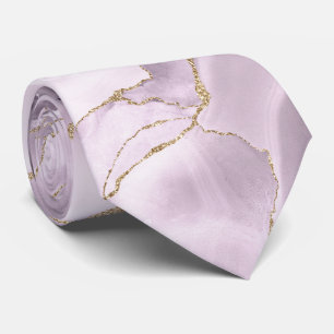 Corbata de ágata lila