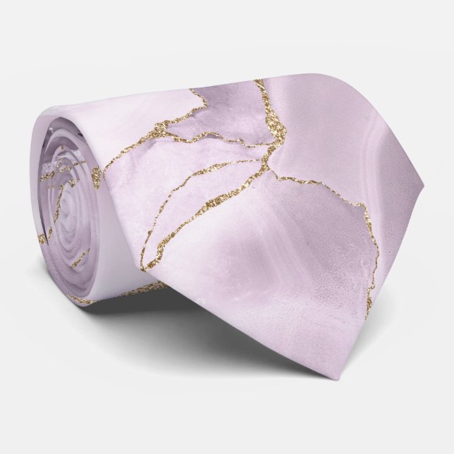 Corbata de ágata lila (Enrollado)