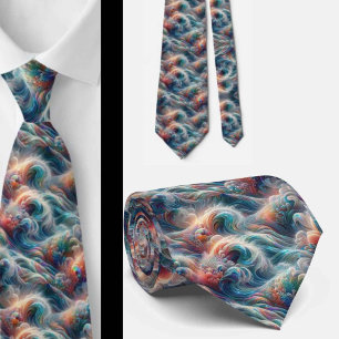 Corbata de amantes de la playa Patrón de coral d