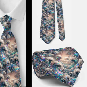 Corbata de Amantes de la Playa   Patrón de Coral O