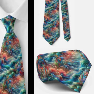 Corbata de Amantes de la Playa   Patrón de Coral O