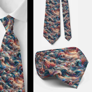 Corbata de Amantes de la Playa   Patrón de Coral O