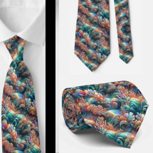 Corbata de Amantes de la Playa   Patrón de Coral O
