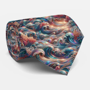 Corbata de Amantes de la Playa   Patrón de Coral O