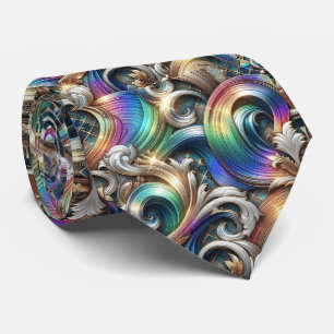Corbata de Amantes de la Playa Patrón de Olas Oc