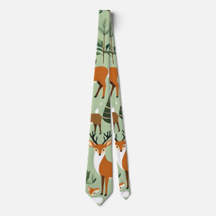 corbata de animales de navidad
