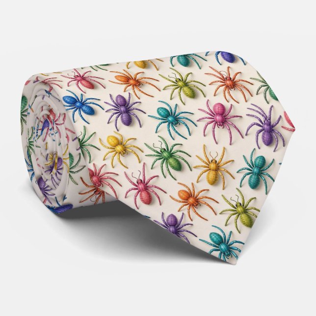 Corbata de arañas arcoíris (Enrollado)
