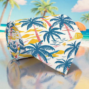 Corbata de árboles de palma de verano estacional