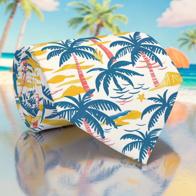 Corbata de árboles de palma de verano estacional (Subido por el creador)