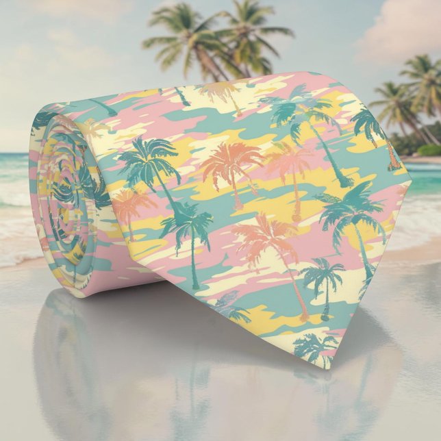 Corbata de árboles de palma de verano estacional (Subido por el creador)
