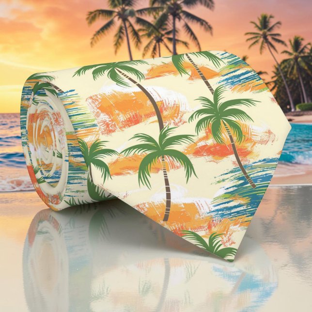 Corbata de árboles de palma de verano estacional (Subido por el creador)