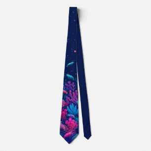 Corbata de Arrecife de Coral con Camarones Biolumi