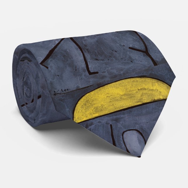 Corbata de arte abstracto 'Con Paraguas' de Paul K (Enrollado)