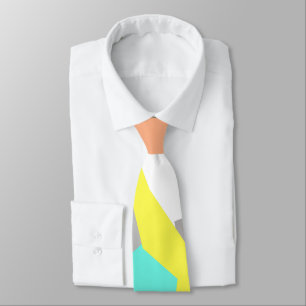Corbata de arte abstracto de colores pastel con vi